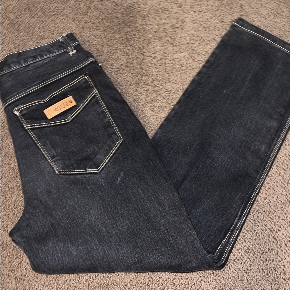 Vintage 1980s mom jeans Gitano 80s 90s jeans darker wash